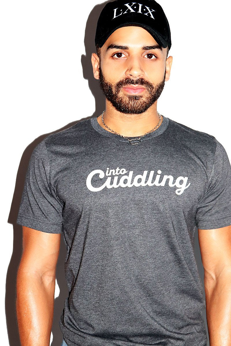 Into Cuddling Tee-Charcoal