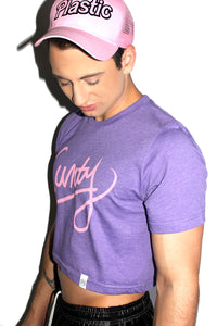 Cunty Crop Tee- Purple