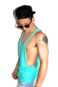 Core String Tank-Teal