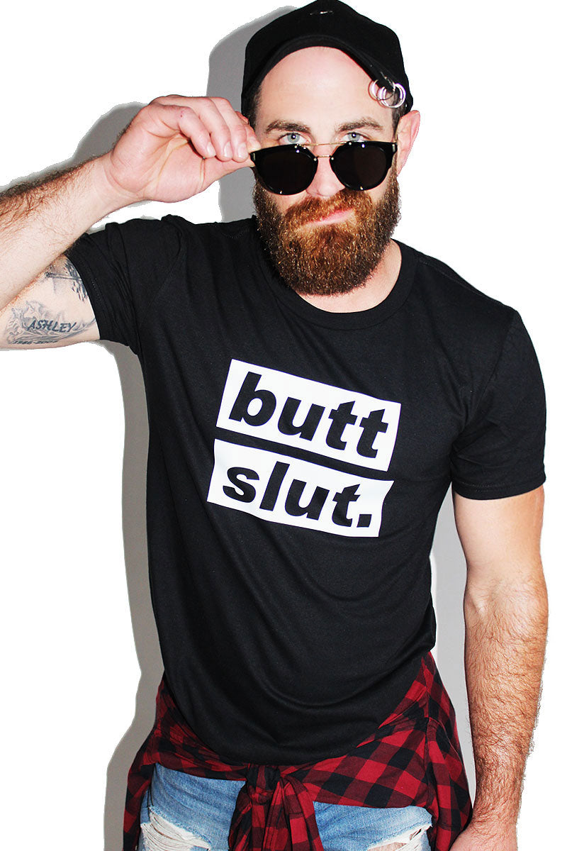 Butt Slut Tee-Black