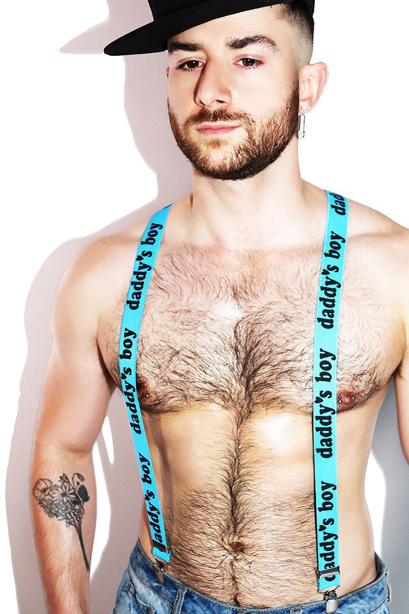 Daddy's Boy Suspenders - Blue