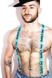 Daddy's Boy Suspenders - Blue