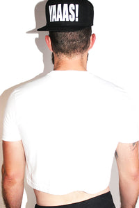 Thirst Trap Crop Tee- White