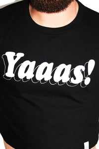 Yaaas! Crop Tee- Black