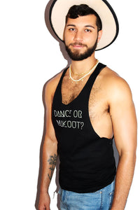 Dance Or Makeout String Tank-Black