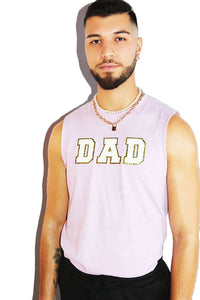 Dad Sleeveless Tee-Lilac