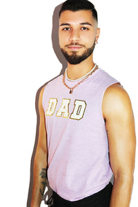Dad Sleeveless Tee-Lilac