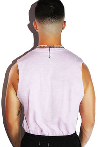 Dad Sleeveless Tee-Lilac
