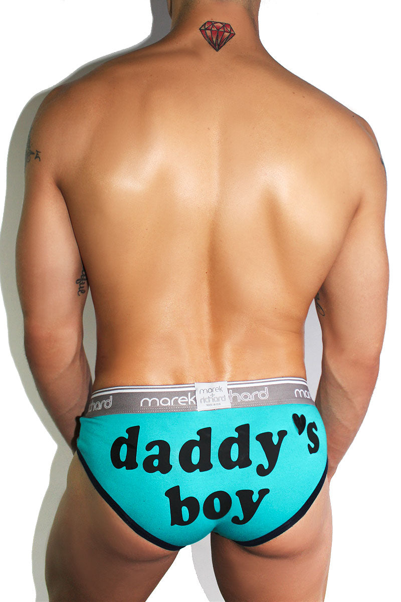 Daddy's Boy Brief- Teal