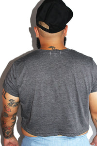 PLUS: Daddy's Boy Crop Tee- Dark Charcoal