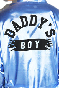 Daddy's Boy Lounge Robe-Light Blue