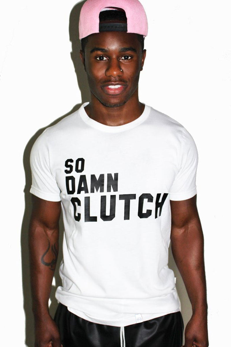 So Damn Clutch Tee- White
