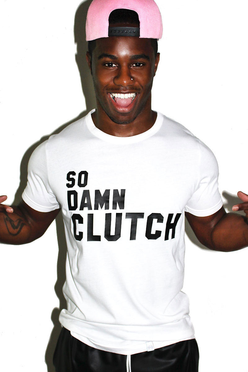 So Damn Clutch Tee- White