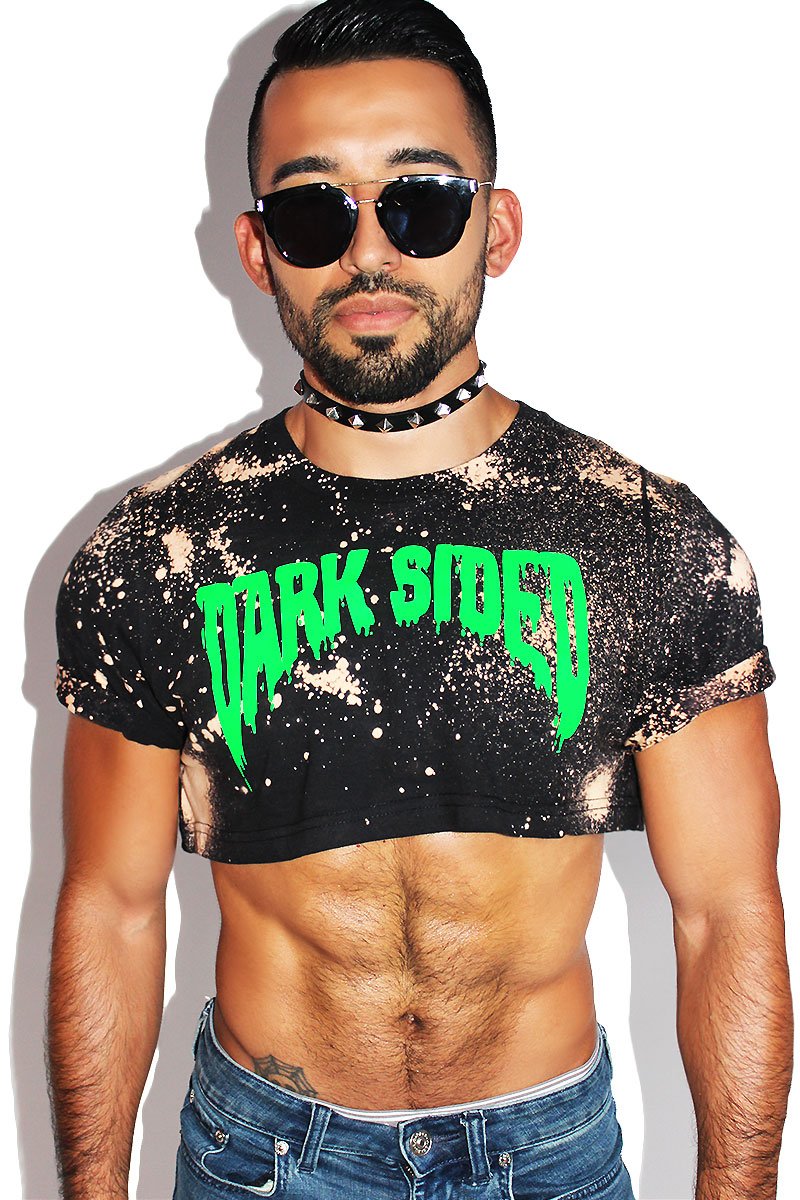Dark Sided Extreme Crop Tee- Black