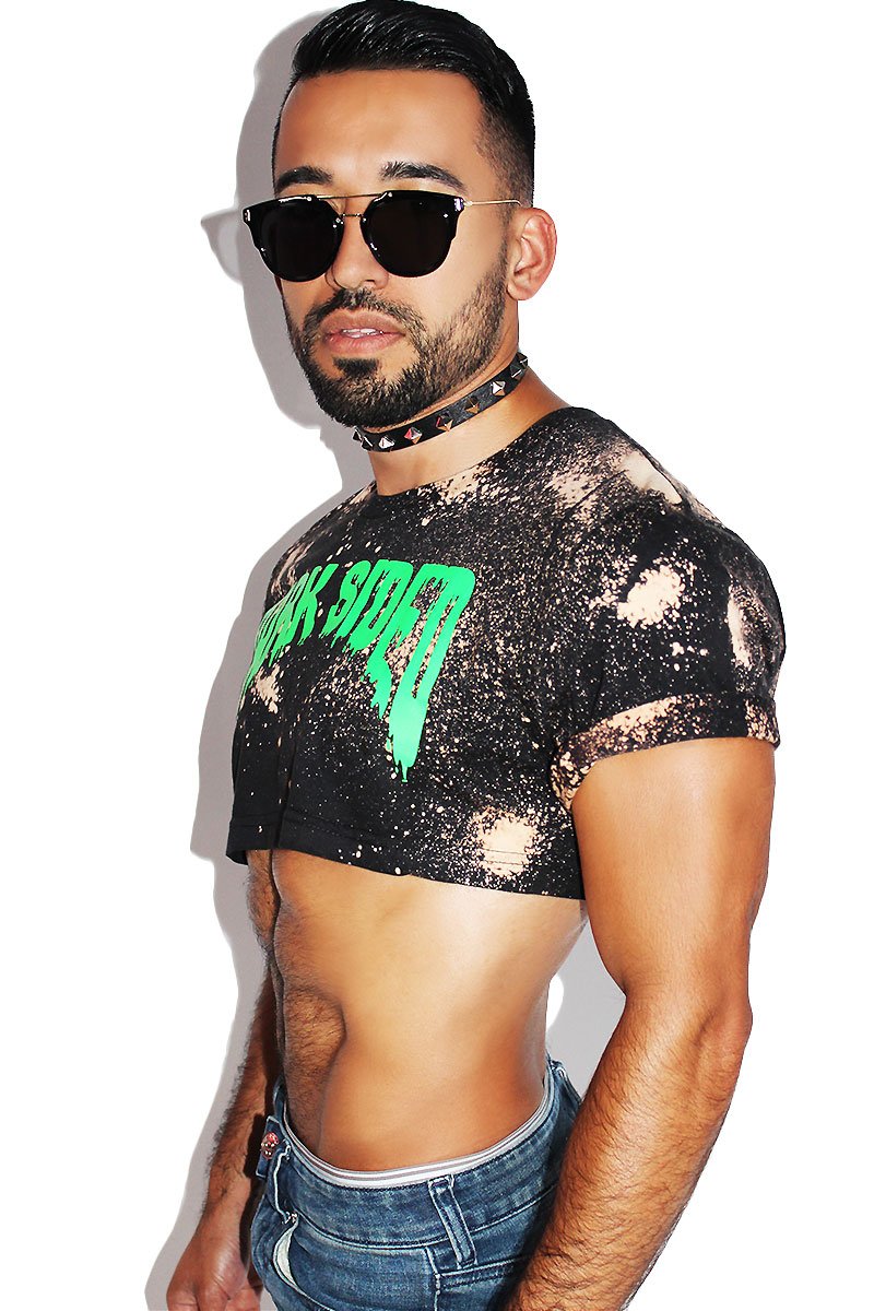 Dark Sided Extreme Crop Tee- Black