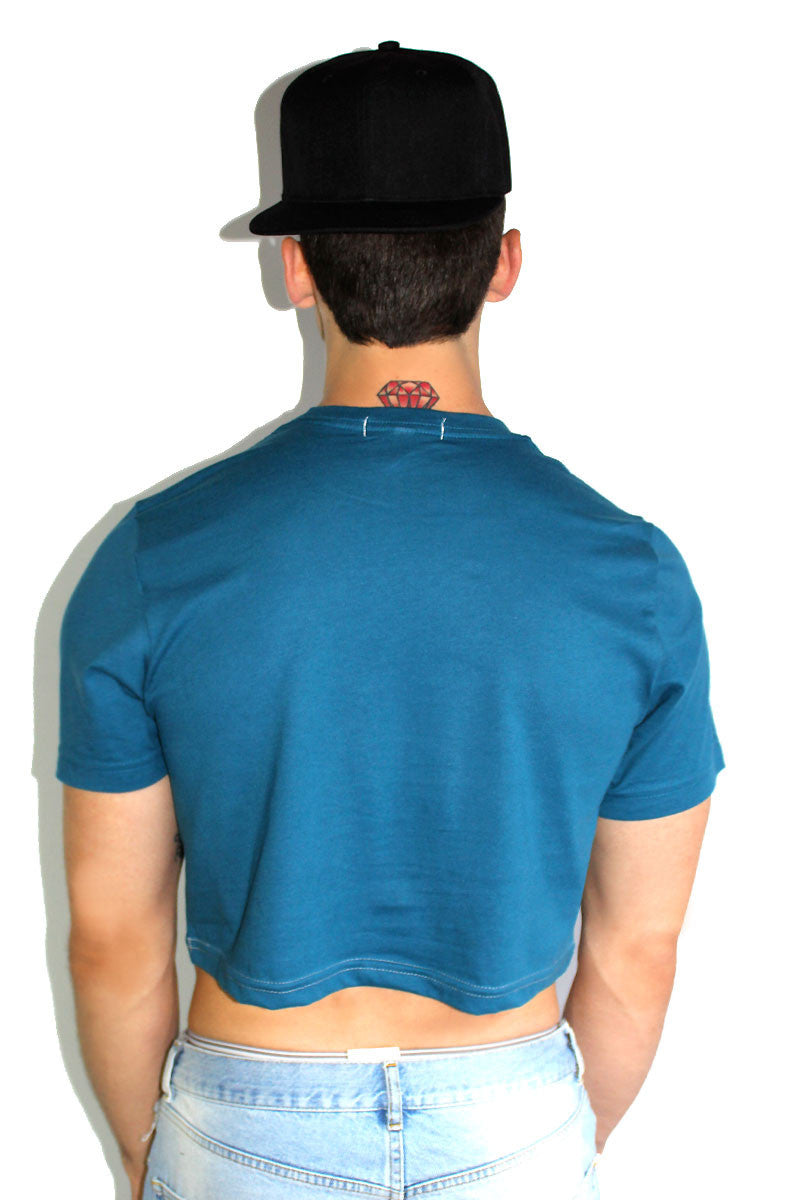 Core Crop Tee-Deep Blue