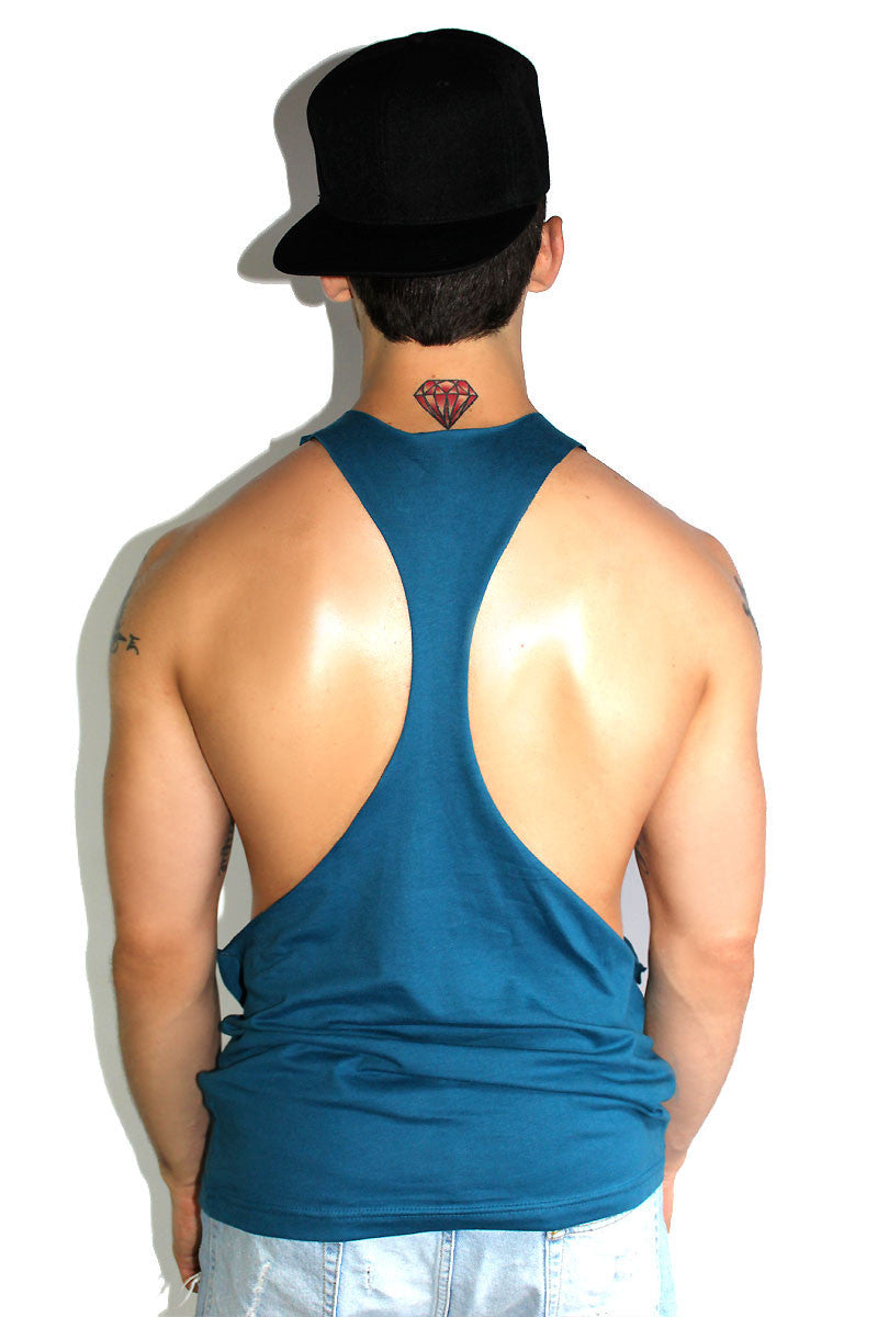 Core String Tank-Deep Blue