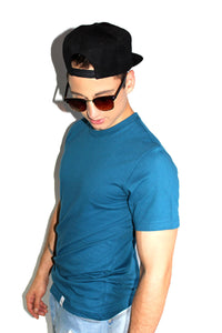 Core Crewneck Tee-Deep Blue