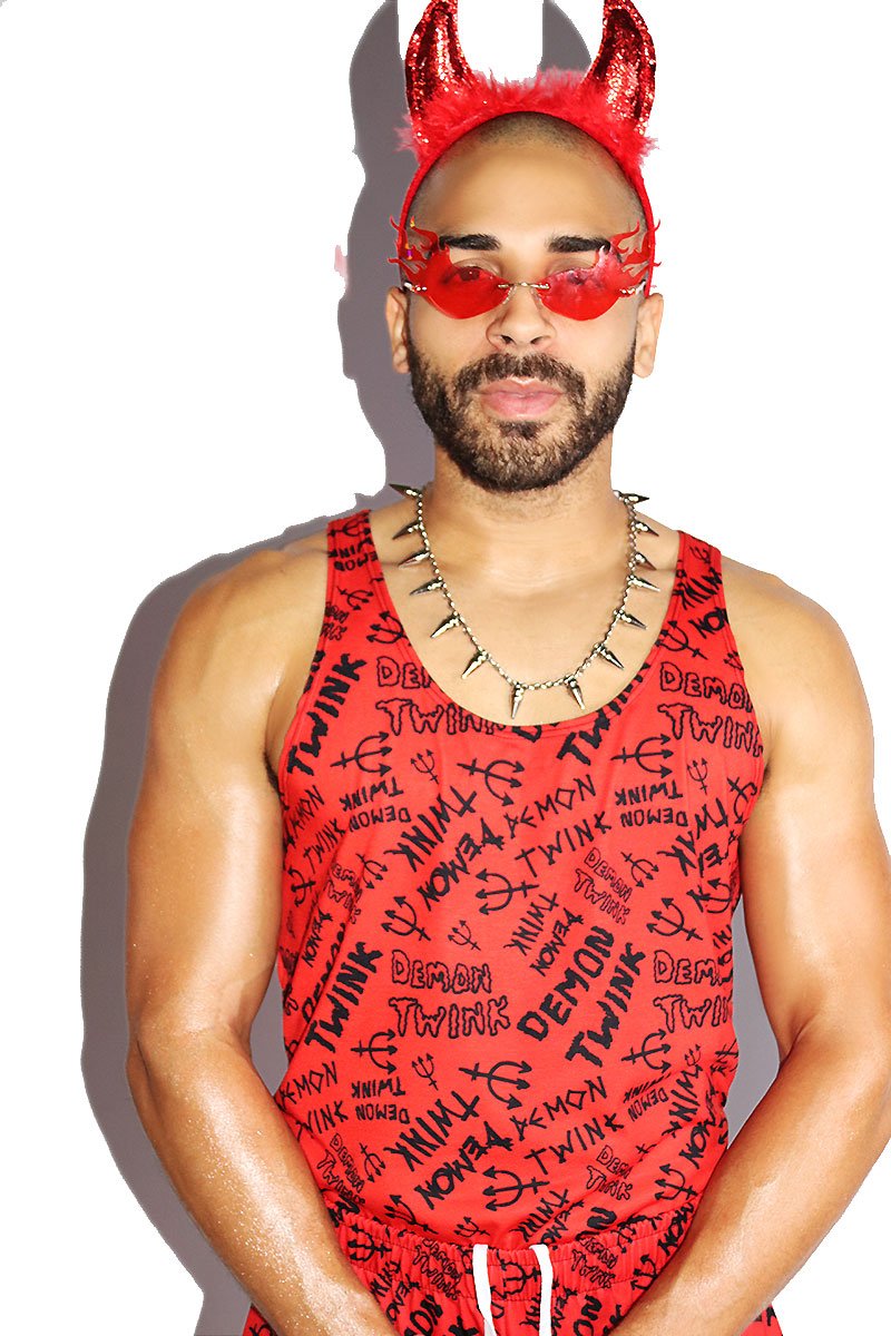 Demon Twink All Over Print Racerback Tank- Red – Marek+Richard