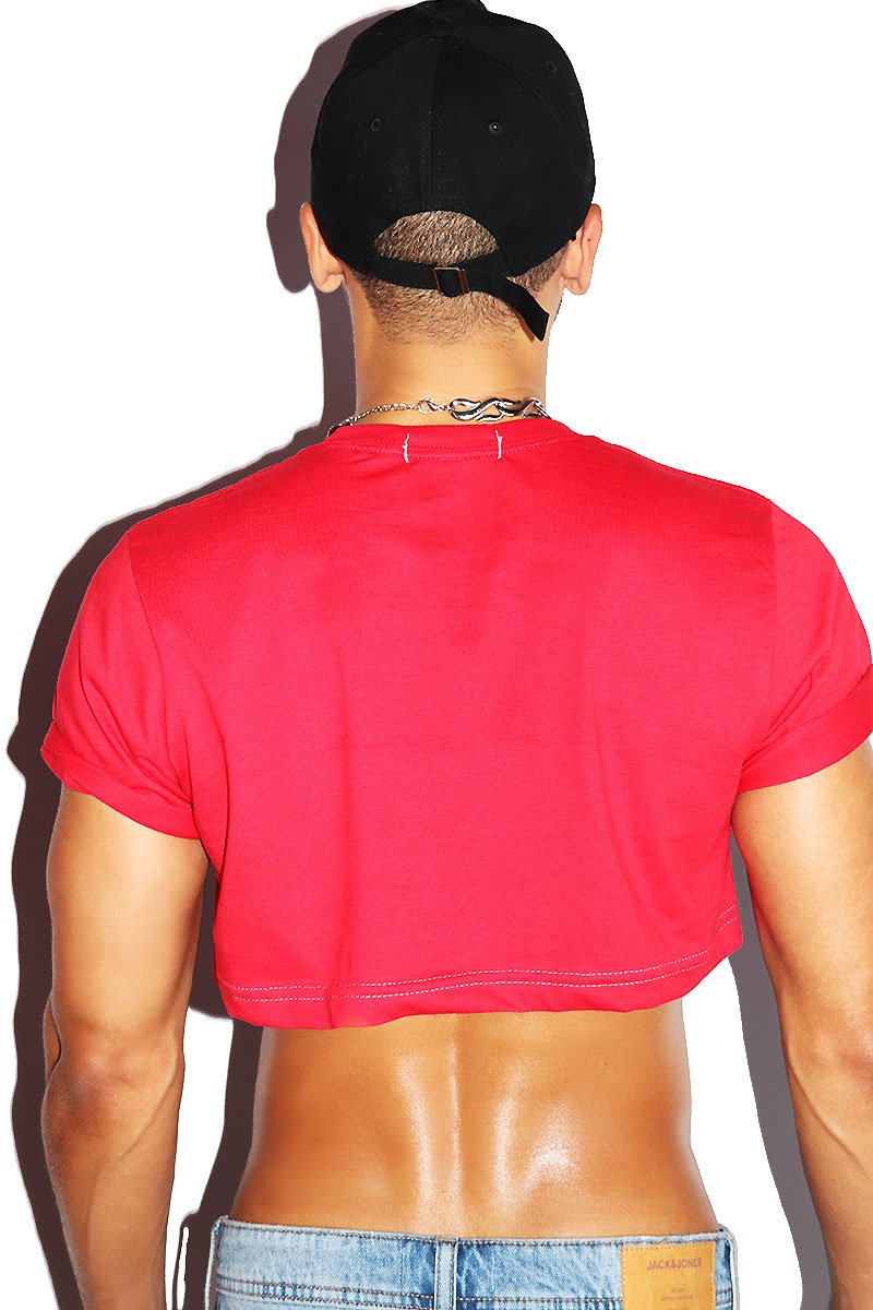 Demon Twink Extreme Crop Tee- Red