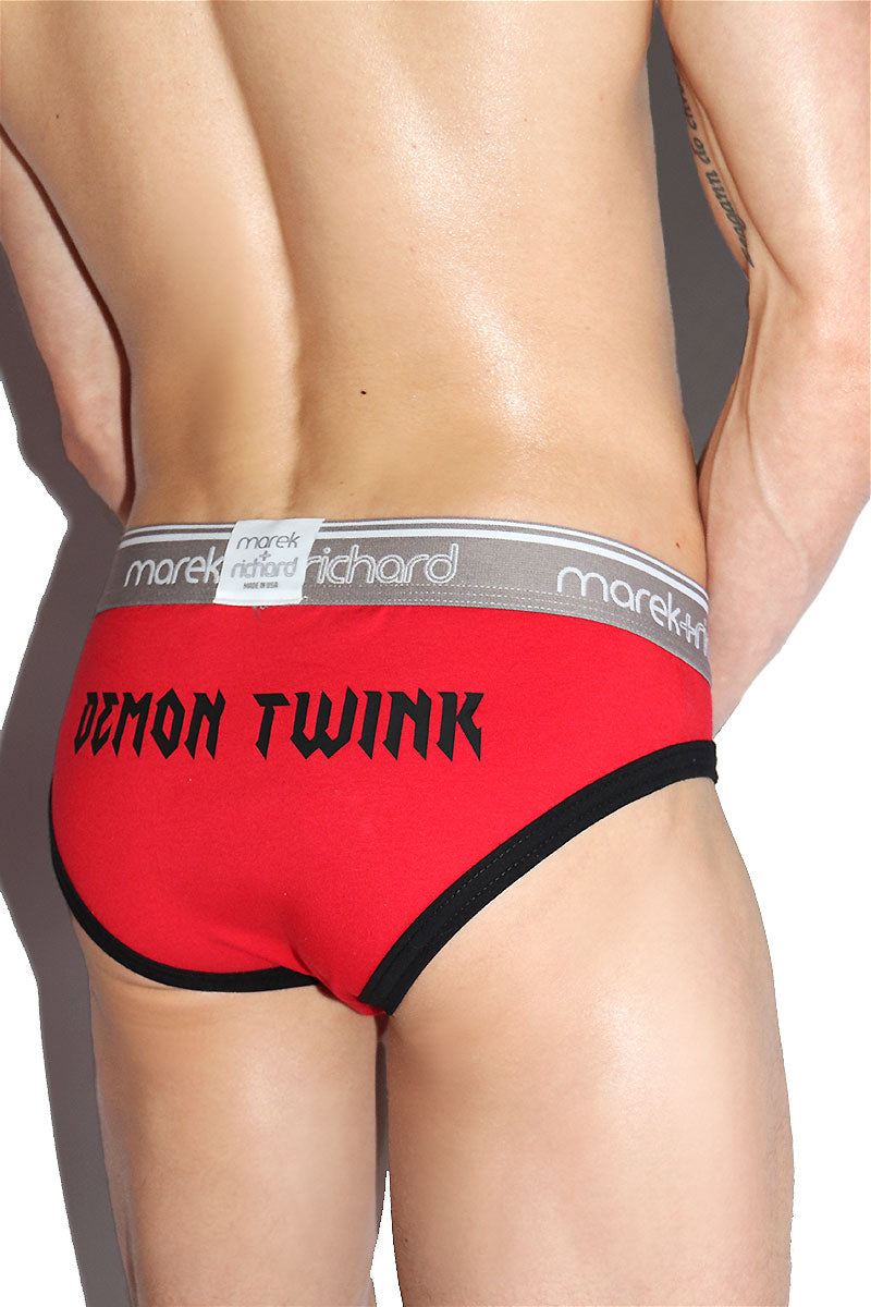 Demon Twink Bikini Brief- Red