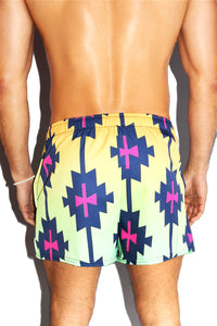 Phoenix All Over Print Active Shorts- Green