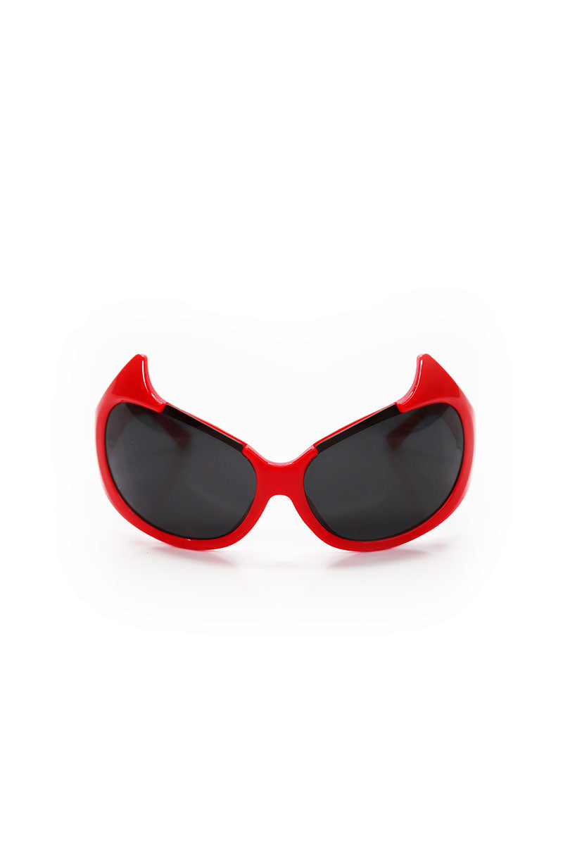 Devil Horns Sunglasses- Red