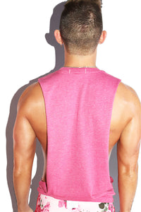 Dick Heals All Low Arm Tank- Pink Heather