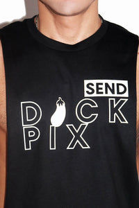 Dick Pix Low Arm Shredder Tank- Black