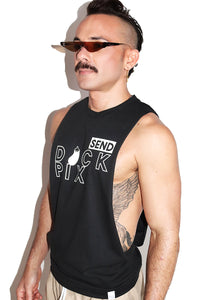Dick Pix Low Arm Shredder Tank- Black