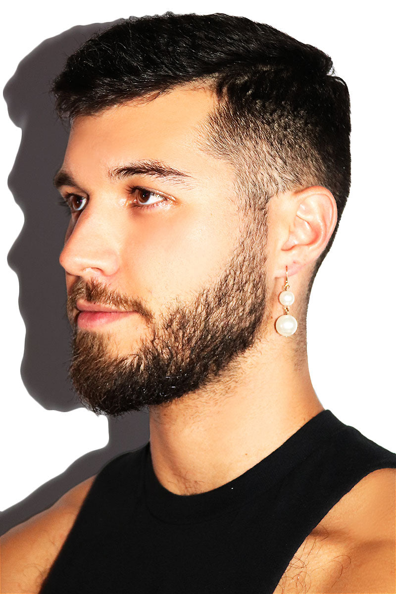 Duo Pearl Earring- White