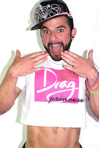 Drag Princess Crop Tee- White