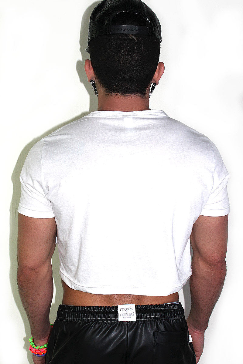 Drag Princess Crop Tee- White