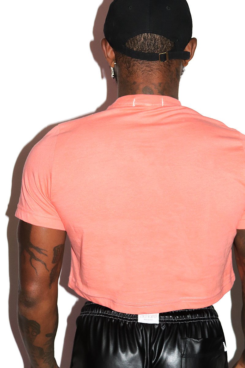 Peach Crop Tee- Coral