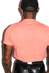 Peach Crop Tee- Coral