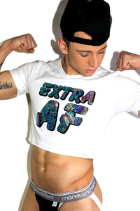 Extra AF Crop Tee- White