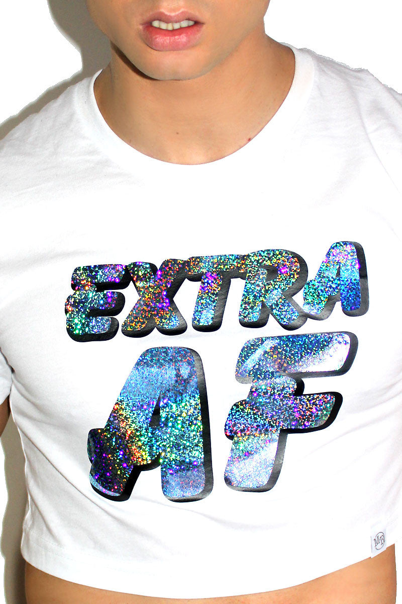 Extra AF Crop Tee- White