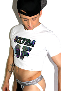 Extra AF Crop Tee- White