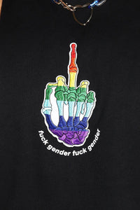 Fuck Gender Low Arm Tank-Black