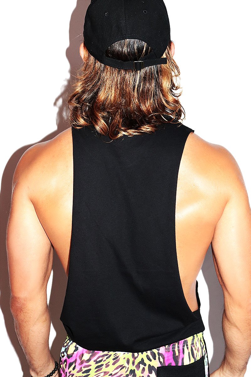 Fuck Gender Low Arm Tank-Black