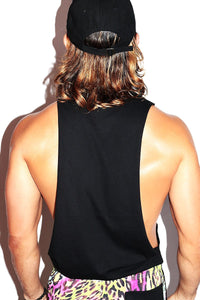 Fuck Gender Low Arm Tank-Black