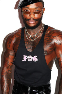 Goth Fag String Tank- Black