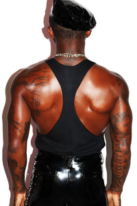 Goth Fag String Tank- Black