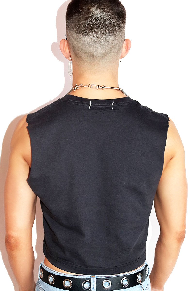 Fag Crop Tank- Black