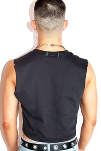 Fag Crop Tank- Black