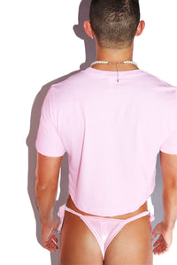 How Does It Feel Daddy? Crop Tee- Pink