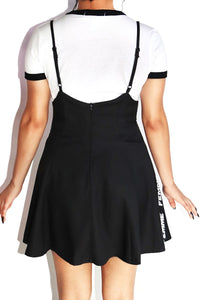 Femme Waist T-shirt Dress- Black