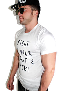 Fight 2 Fuck Tee-White
