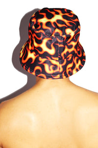 Flames Of Hell Bucket Hat - Black