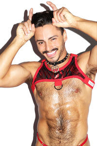 Eternal Fire Tank Harness- Red